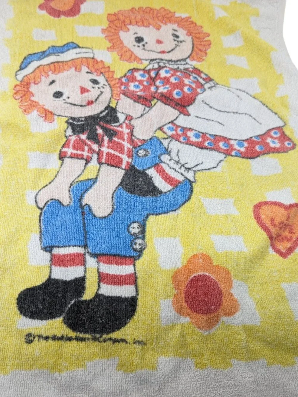 Vintage Wamsutta Raggedy Ann and Andy Hand Towel